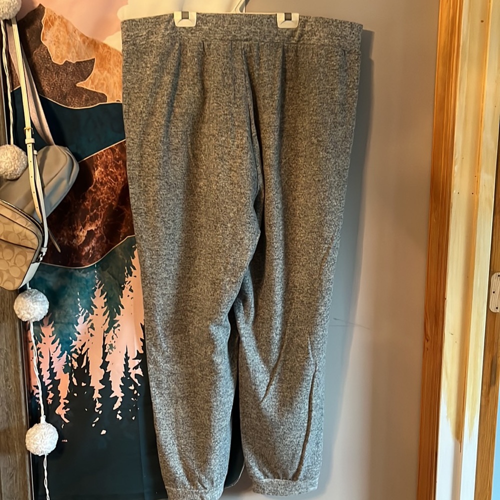 Ruby Rd. Gray Marled Jogger Track Pants - Picture 2 of 6